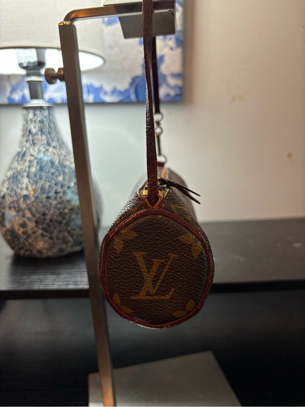 Rare Vintage 1970s Louis Vuitton Monogram Mini Papillon Pouch - Picture 3 of 12